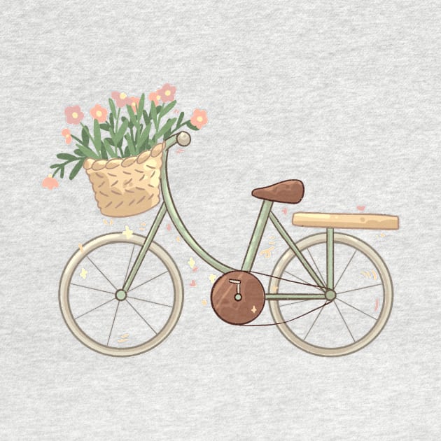 Bike & Flowers by Four Seasons Fox